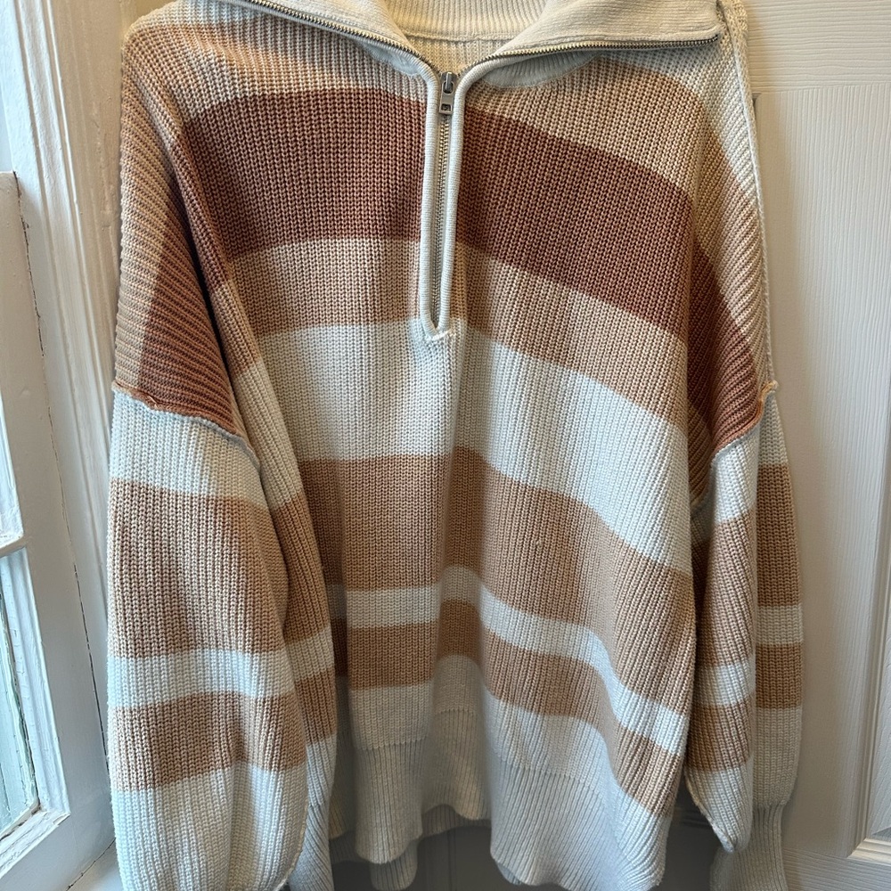 Aerie Beyond Quarter Zip Sweater